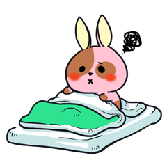 [LINEスタンプ] マーブルうさぎの毎日がクタクタ生活 