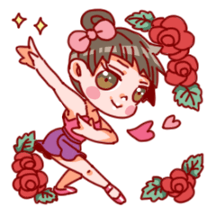 [LINEスタンプ] なんちゃってバレリーナ 