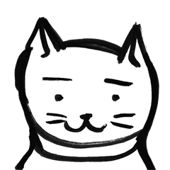 [LINEスタンプ] まゆげ猫 