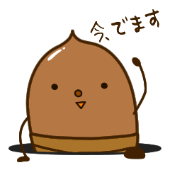 [LINEスタンプ] 森の仲間たち どんぐり基本セット 