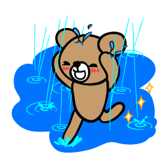 [LINEスタンプ] くまさん達のしあわせ 