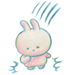 [LINEスタンプ] あわいろうさぎ 