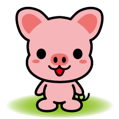 [LINEスタンプ] ミニブタの気持ち 