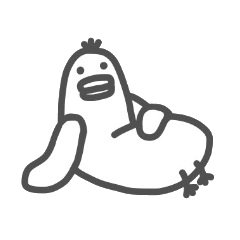 [LINEスタンプ] ながいにわとり 