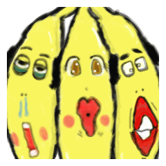 [LINEスタンプ] バナナおじさん 