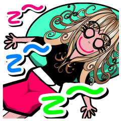 [LINEスタンプ] マシュマロ girl ATSUKO 