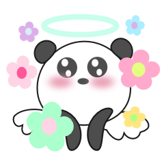 [LINEスタンプ] エンジェルパンダ 