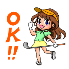 [LINEスタンプ] ポップなゴルフスタンプ 