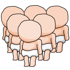 [LINEスタンプ] 生まれたて。 