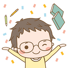 [LINEスタンプ] Eyeglasses Boy 