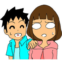 [LINEスタンプ] カズとサクラ 