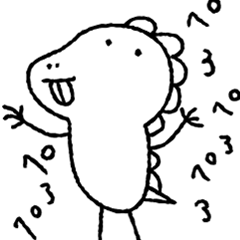 [LINEスタンプ] ほのぼのガオくん 