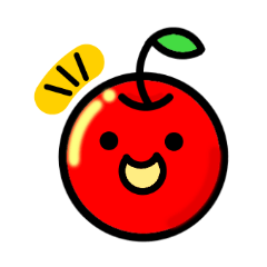 [LINEスタンプ] かわいいリンゴちゃん 