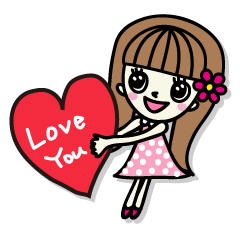 [LINEスタンプ] みれいちゃん 