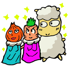 [LINEスタンプ] ニンジン王子の冒険 IN 野菜王国 