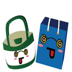 [LINEスタンプ] Two bags 