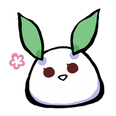 [LINEスタンプ] まる雪うさぎ 