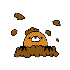 [LINEスタンプ] もぐら 
