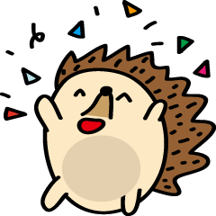 [LINEスタンプ] baby hedgehog fetchpriority=high