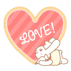 [LINEスタンプ] うさぎのアイシングクッキー fetchpriority=high