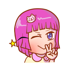 [LINEスタンプ] Little Girl Ayaka 