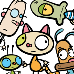 [LINEスタンプ] タットとゆかいな仲間たち 