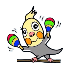 [LINEスタンプ] オカメくんはオカメインコだ 