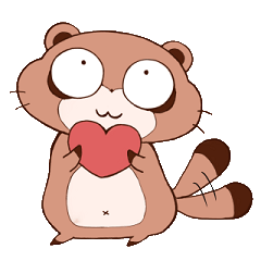 [LINEスタンプ] おとぼけたぬき 