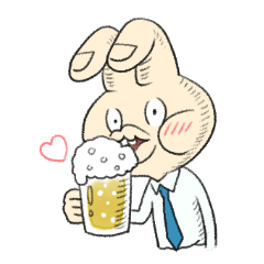 [LINEスタンプ] ピースうさぎ 