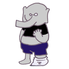 [LINEスタンプ] ミステリアスぞうさん fetchpriority=high
