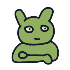 [LINEスタンプ] 落ち着いたうさぎ 