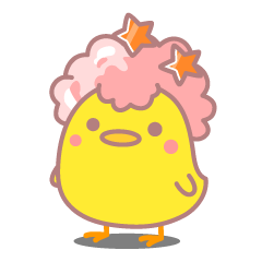 [LINEスタンプ] アフロぴよこ 