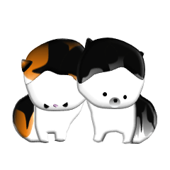 [LINEスタンプ] ごま猫＆みたらし猫 