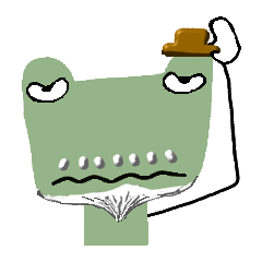 [LINEスタンプ] じいさんカエル 