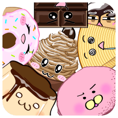 [LINEスタンプ] スイーツ工場の仲間たち 