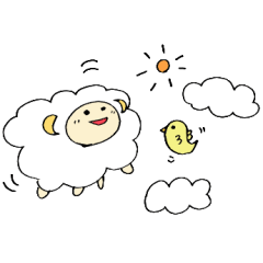 [LINEスタンプ] もこもこひつじ 