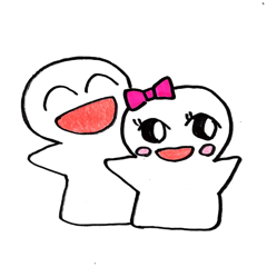 [LINEスタンプ] アイ＆ラブのゆる～い日常会話 