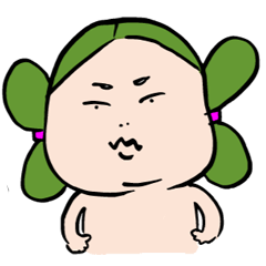 [LINEスタンプ] みずらちゃん 
