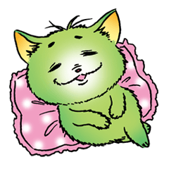 [LINEスタンプ] fat pretty cat 