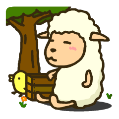 [LINEスタンプ] ひつじのつぶやき
