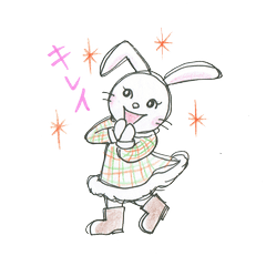 [LINEスタンプ] うさピョン子ちゃん 