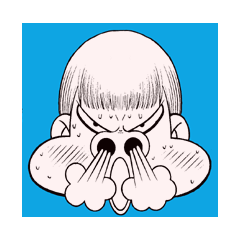 [LINEスタンプ] 顔の表情でいろいろなことを語る人たち 