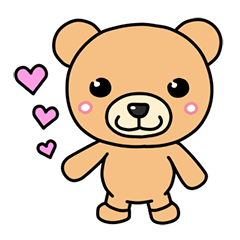 [LINEスタンプ] まあるいくま 