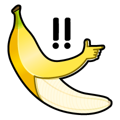 [LINEスタンプ] バナナのリアクション 