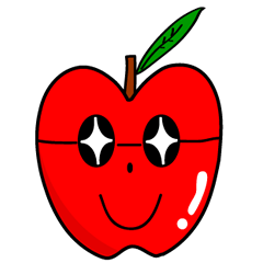 [LINEスタンプ] りんご先生 