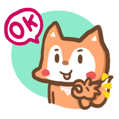 [LINEスタンプ] Little Fox Gang. (ENG) 