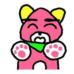 [LINEスタンプ] ピンクのワンちゃん 