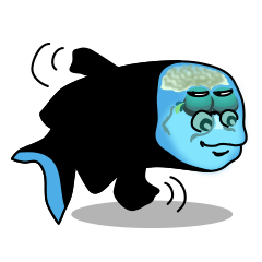 [LINEスタンプ] 深海魚デメニギスのラインステッカー 