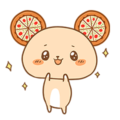 [LINEスタンプ] ピザくま 