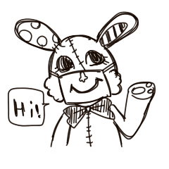 [LINEスタンプ] モノクロ眼帯＆マスクのごてごてスタンプ 